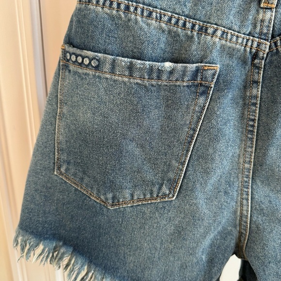 Blank NYC Shorts Womens 29 Med Wash The Barrow Vintage Hi Rise Jean Denim Booty - Picture 11 of 14